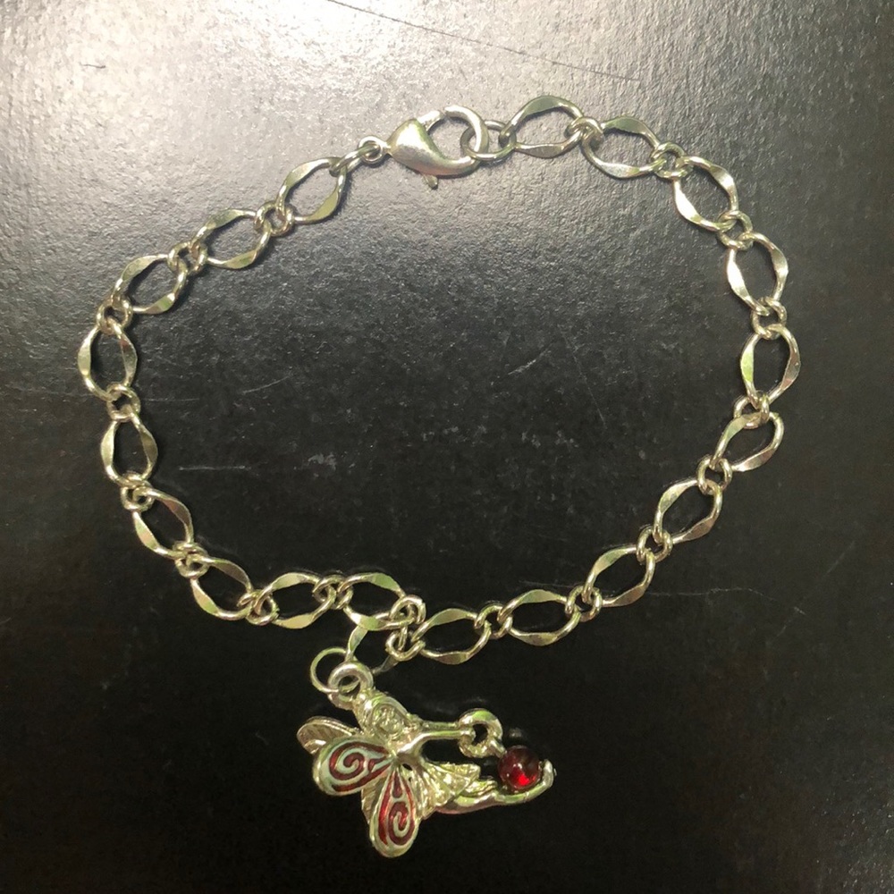 Red Fairy charm bracelet